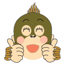 Child Utatan of the Monkey sticker #2045785