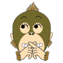 Child Utatan of the Monkey sticker #2045788