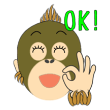 Child Utatan of the Monkey sticker #2045790