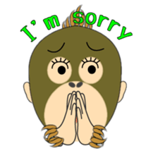 Child Utatan of the Monkey sticker #2045793