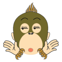 Child Utatan of the Monkey sticker #2045795