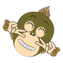 Child Utatan of the Monkey sticker #2045797