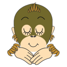 Child Utatan of the Monkey sticker #2045799