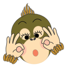 Child Utatan of the Monkey sticker #2045802