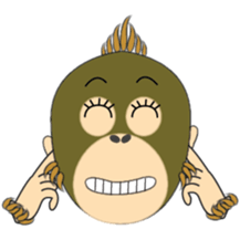 Child Utatan of the Monkey sticker #2045803