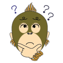 Child Utatan of the Monkey sticker #2045805