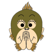 Child Utatan of the Monkey sticker #2045808