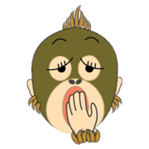 Child Utatan of the Monkey sticker #2045809