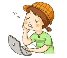 Moyoya's girl sticker #2046478