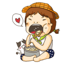 Moyoya's girl sticker #2046490