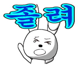 21th edition white rabbit expressive sticker #2046505