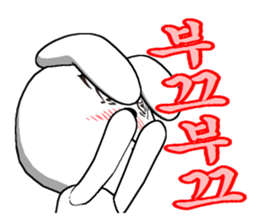 21th edition white rabbit expressive sticker #2046508