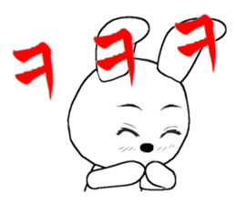 21th edition white rabbit expressive sticker #2046514