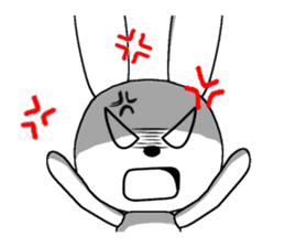 21th edition white rabbit expressive sticker #2046525