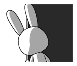 21th edition white rabbit expressive sticker #2046530