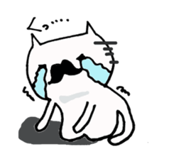 a beard cat sticker #2047189