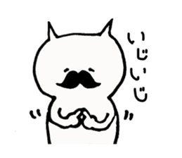 a beard cat sticker #2047210