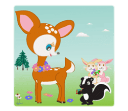 Fawn and her friends sticker #2047533