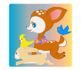 Fawn and her friends sticker #2047535