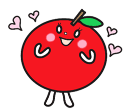 Apple girl 'Rinko chan' sticker #2048542