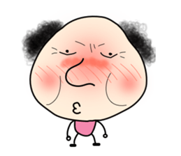 lovely & silly guy "Momoko" 1 sticker #2048961