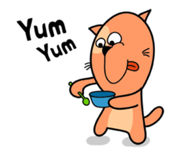 empty-headed cats No. 3 sticker #2049334