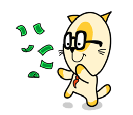 empty-headed cats No. 3 sticker #2049337