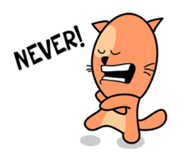 empty-headed cats No. 3 sticker #2049338