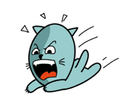 empty-headed cats No. 3 sticker #2049343