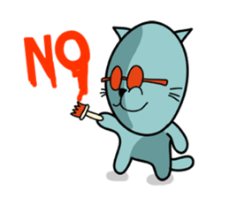 empty-headed cats No. 3 sticker #2049345