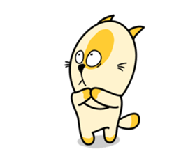 empty-headed cats No. 3 sticker #2049352