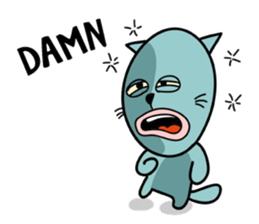 empty-headed cats No. 3 sticker #2049363