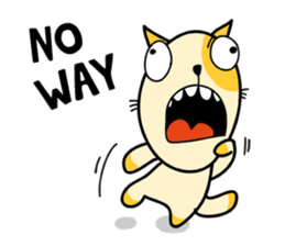 empty-headed cats No. 3 sticker #2049364