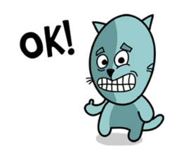 empty-headed cats No. 3 sticker #2049367