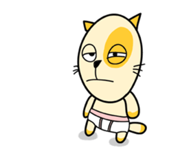 empty-headed cats No. 3 sticker #2049368