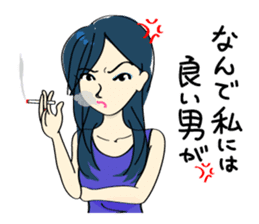 Japanese women in conversation sticker #2049546