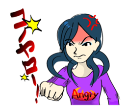 Japanese women in conversation sticker #2049549