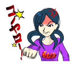 Japanese women in conversation sticker #2049549