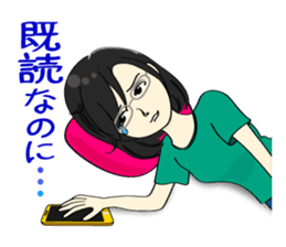 Japanese women in conversation sticker #2049561