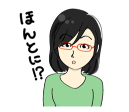 Japanese women in conversation sticker #2049567