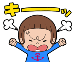 bobbed hair girl sticker #2049981