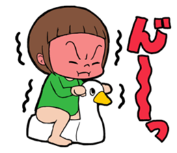 bobbed hair girl sticker #2049991