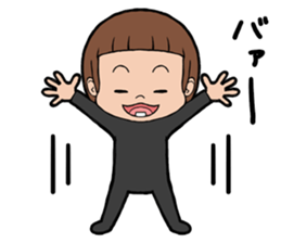 bobbed hair girl sticker #2049998