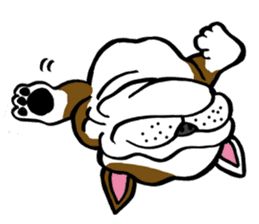 The slack bulldog SENBEI sticker #2050225