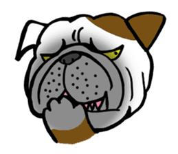 The slack bulldog SENBEI sticker #2050234