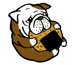 The slack bulldog SENBEI sticker #2050247