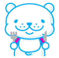 Double-face Bear sticker #2050517