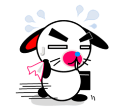 rabbit of a black ear. sticker #2050535