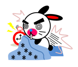 rabbit of a black ear. sticker #2050538