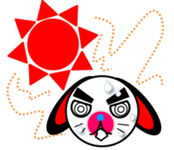 rabbit of a black ear. sticker #2050542